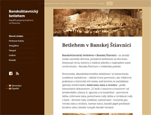 Tablet Screenshot of betlehem.sk